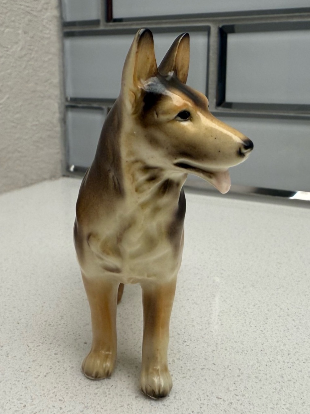 Vintage German Shepherd Ceramic Porcelain Dog Figurine 1950s 1960s - Picture 8 of 12